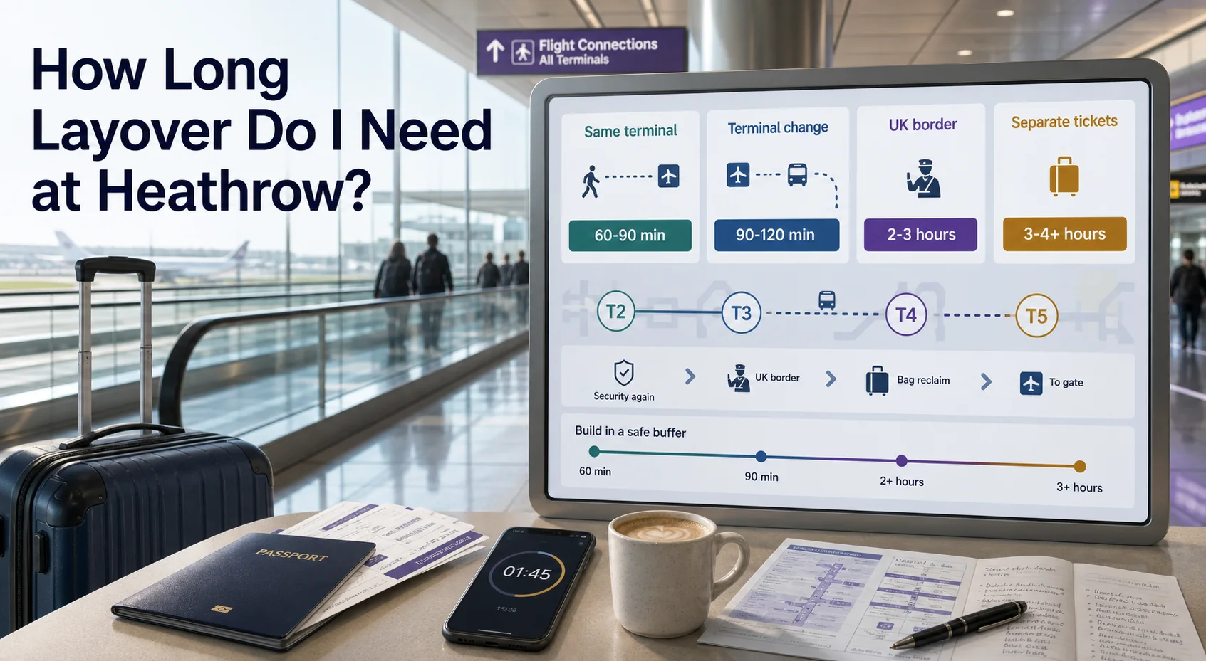 How long a layover you need at Heathrow airport