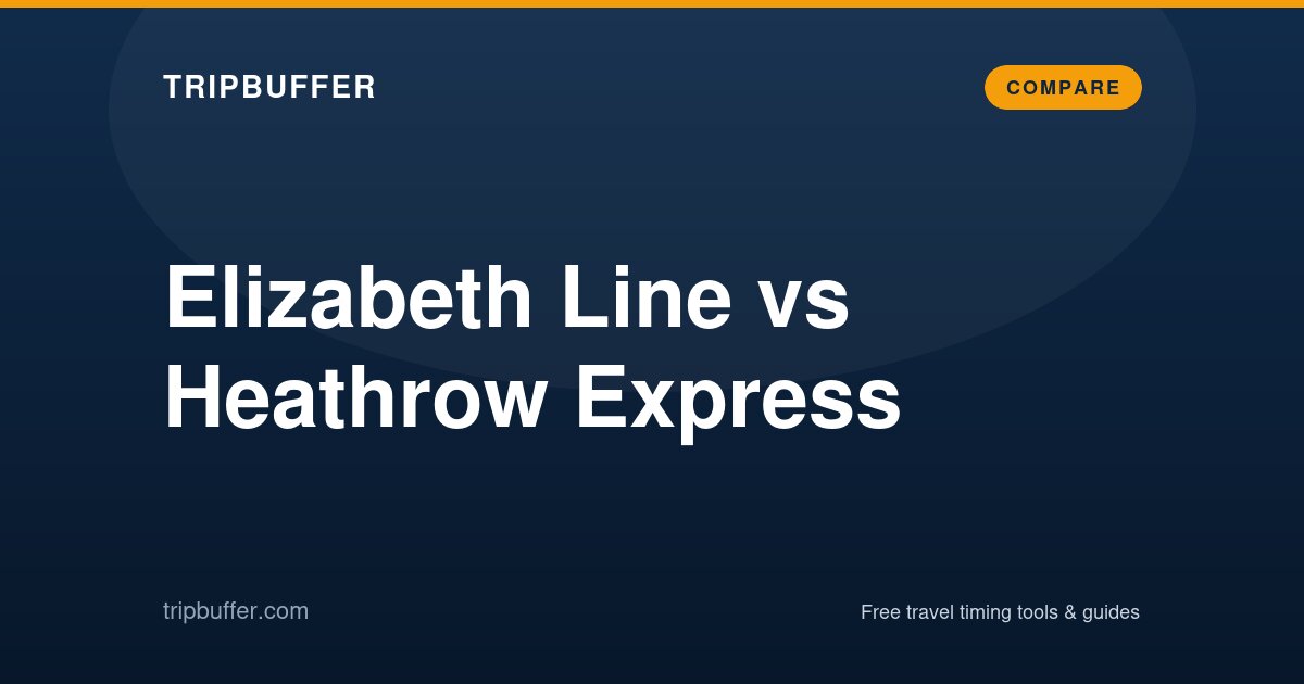 Elizabeth Line vs Heathrow Express — TripBuffer