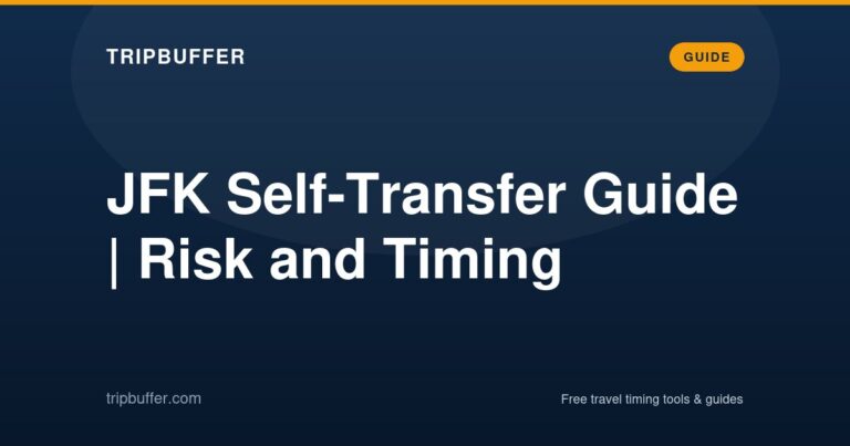 Self Transfer JFK Self-Transfer Guide | Risk and Timing