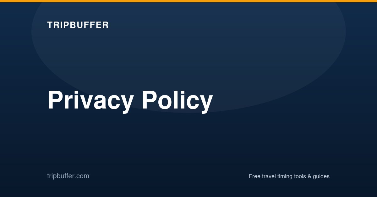 Privacy Policy — TripBuffer